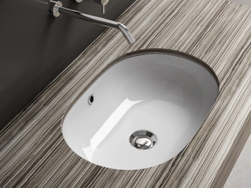 VANITY WASHBASINS - Undermount oval ceramic washbasin by Olympia Ceramica - view 2